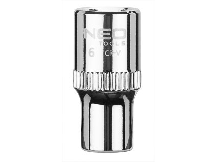 Gola hlavice 6 hranná, 1/4", 6 mm, superlock 08-224