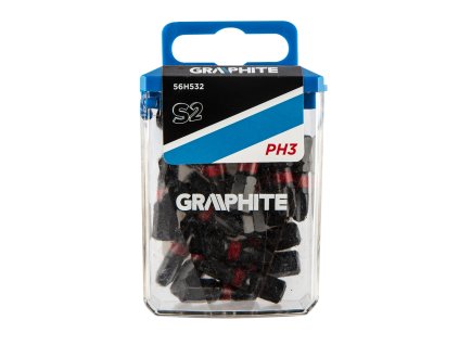 Rázové bity PH3 x 25 mm, 20 kusů. 56H532