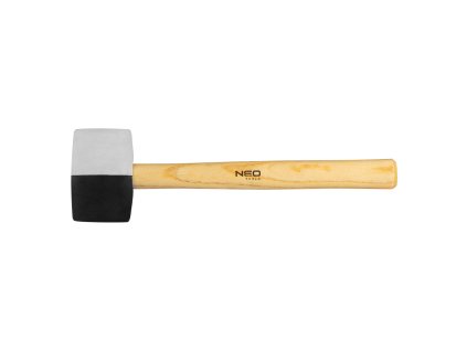 Kladivo gumové 58 mm, 450 g, černá a bílá guma 25-067