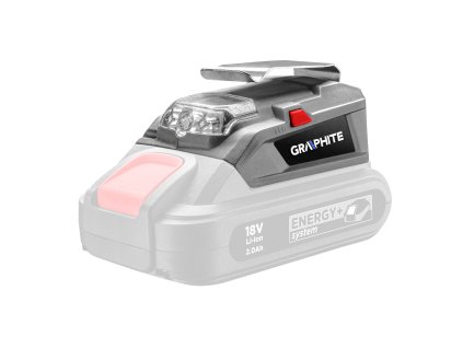 USB adaptér - LED baterka Energy+, bez baterie 58G025