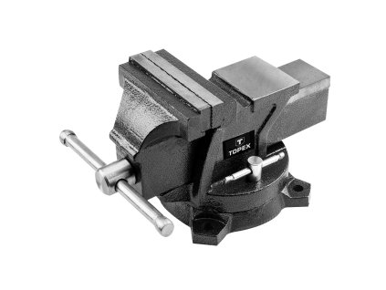 Svěrák litinový pevný s otočnou základnou, 100 mm 07A210