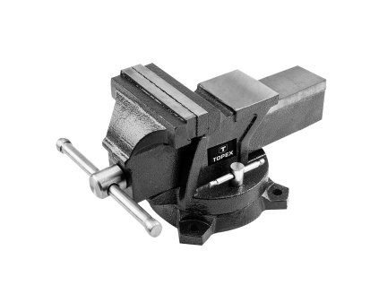 Svěrák litinový pevný s otočnou základnou, 125 mm 07A212