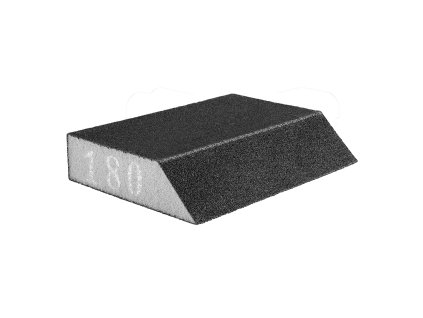 Brusná houba 125 x 25 x 90 mm, K180, šikmá 55H924