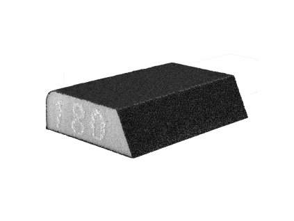 Brusná houba 98 x 25 x 68 mm, K180, úhlově 55H927