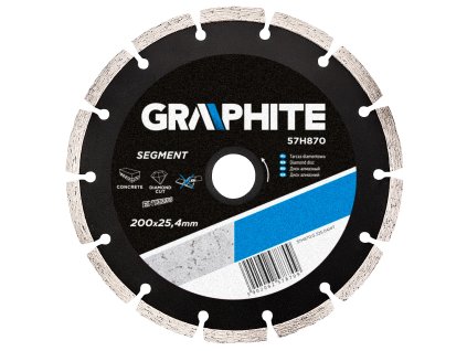 Diamantový kotouč, 200 x 25,4 mm, segmentový 57H870