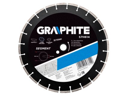 Diamantový kotouč, 350 25,4 mm, segmentový a laserem svařovaný 57H614