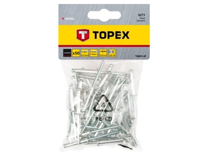 Nýt hliníkový trhací 3,2mm x 10mm, 50ks 43E302