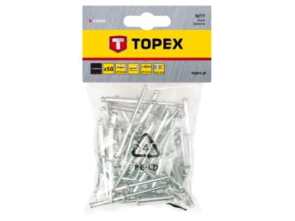 Nýt hliníkový trhací 4,0mm x 18mm, 50ks 43E405