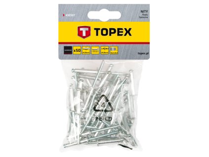 Nýt hliníkový trhací 4,8mm x 23mm, 50ks 43E507