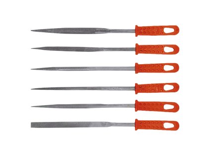 Pilníky jehlové, 6 ks sada 06A025