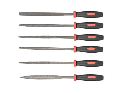 Pilníky jehlové, 6 ks sada 06A625