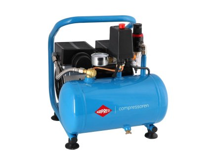 Malý bezolejový dvoupístový kompresor L 6-95 8 bar 0,71 HP/0,52 kW 48 l/min 5 l tichý 36743