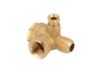 Zpětný ventil pro kompresor 3/8" x 3/8" x 1/8" - úhlový 36305