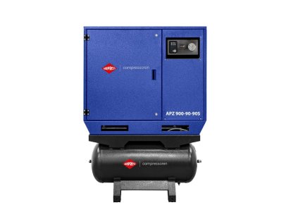 Tichý dvoupístový kompresor APZ 900-90-90S 10 bar 7.5 KM/5.5 kW 611 l/min 2x90 l - hvězda-trojúhelník - NOVINKA