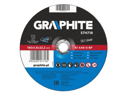 Řezací kotouč na kov, 180 x 1.6 22.2 mm, 41 A46-S-BF 57H718