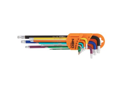 Torx klíče T10-T50, 9 ks sada 09-518