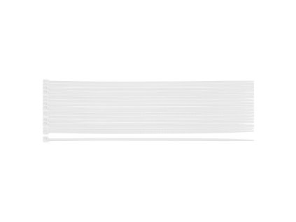 Kabelové pásky EXTREME 2,5×200 mm, bílé, 100 ks. 01-650