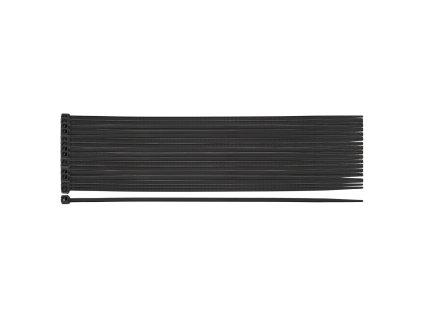 Kabelové pásky EXTREME 2,5×200 mm, černé, 100 ks. 01-624