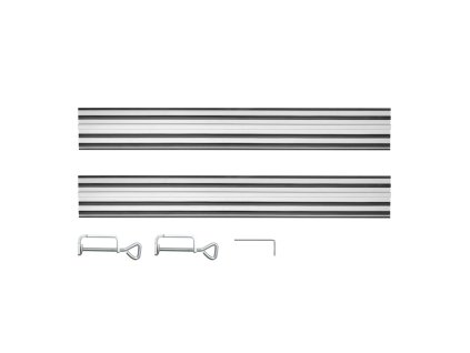 Vodicí lišty 2 x 700 mm, adaptér, 2 svorky 58G023-732