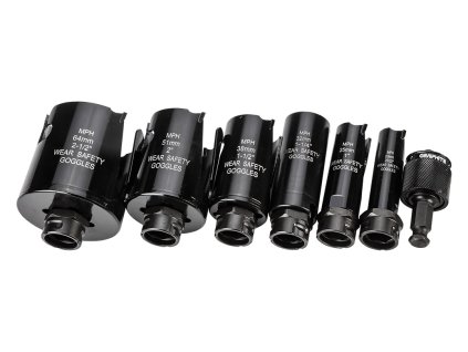 44798 1 pily na otvory z ocele s karbidovymi hrotmi 19 25 32 38 51 64 mm 1 dielna sada 57h923 2