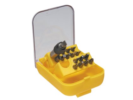 Šroubovací nástavce s upínátkem sada, 18 ks 39D363