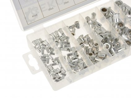 Sada nýtovacích matic Hliník M3-M10 150ks G02911