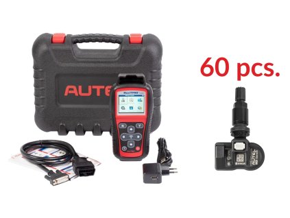 Sada TPMS - MX-Sensor 1 315/434 MHz hliníková černá (60 ks) + tester TS508WF
