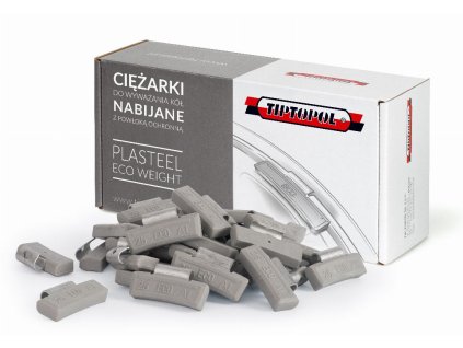 PLASTEEL 35 g EKO HMOTNOST naklepávací závaží kol ALU kroužek 50 ks