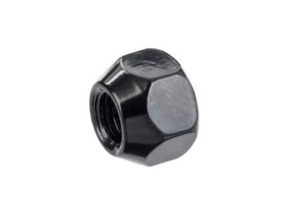 Matice M12x1,5, otevřená, bez příruby, závit 15 mm, velikost klíče: 21, černá