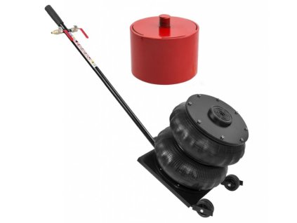 Pneumatický měchový zvedák 8T + nástavec 8cm pro prodloužení zvedáku
