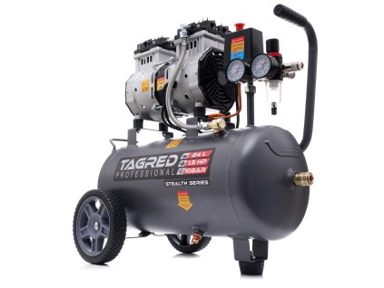 Bezolejový dvojpiestový kompresor, vzduchová kompresor 24 l 1750 W R2 TA3383