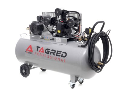 Olejový kompresor, kompresor TAGRED 200L 230V 3 piesty, separátor - 2
