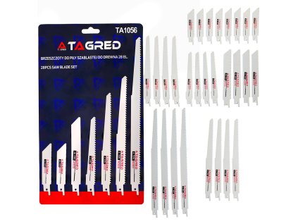 Sada pílových listov, pílový list pre pílu na kov, líščie chvosty, 28 kusov TA1056