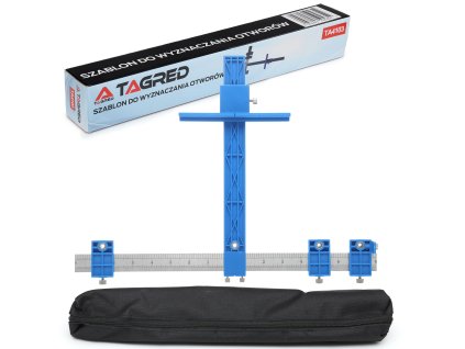 Truhlárska šablóna, vodítko na určovanie otvorov vŕtacích bodov, vzor, centrovací nástroj TA4103