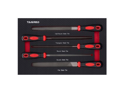 Vložka do dielenského vozíka PERFORMANCE, sada pilníkov 5 dielov TA19639