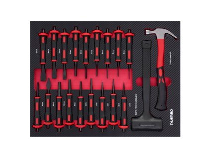 Vložka dielenského vozíka PERFORMANCE, sada sekáčov a kladív 20 ks TA18512