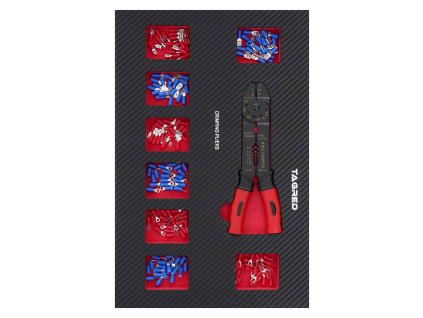 Vložka dielenského vozíka PERFORMANCE, Kliešte na lisovanie a konektory 161-el TA18519