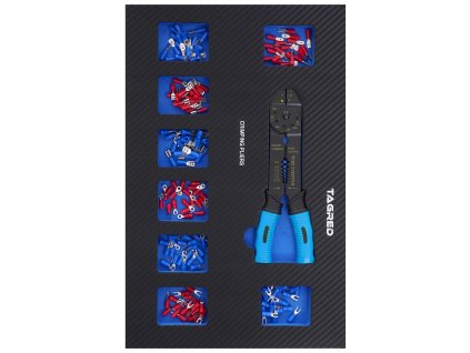 Vložka dielenského vozíka PERFORMANCE, Kliešte na lisovanie a konektory 161-el TA19128