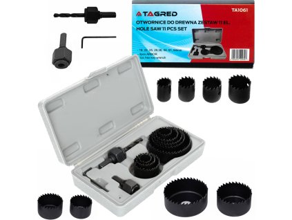 Vrtáky do dreva, sada 11 vrtákov 19-64 mm TA1061