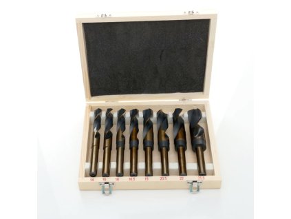 Vrtáky do kovu, dreva 14-25,5 mm HSS, kobaltové vrtáky, 8 ks TA1085