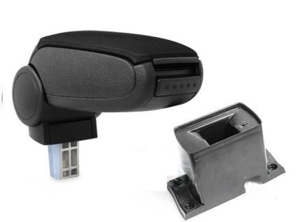 Loketní opěrka VW PASSAT B5 - plastový adaptér (Materiál Textilní potah opěrky, Barva Černá barva)