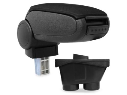 Loketní opěrka Peugeot 208 (Materiál Textilní potah opěrky, Barva Černá barva)