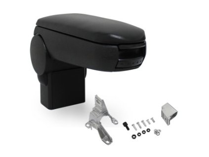 Loketní opěrka VW BORA - kovový adaptér (Materiál Textilní potah opěrky, Barva Černá barva)