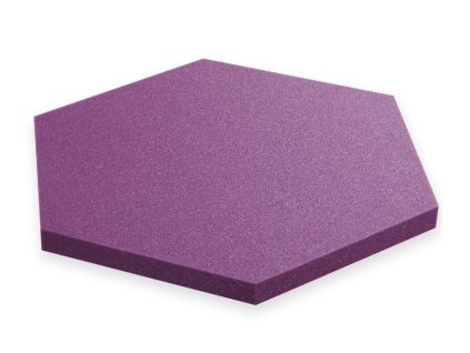 Akustický panel Hexagon 50x50cm, hrubka 3cm, fialový (2)