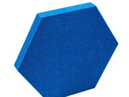 Akustický panel Hexagon 50x50cm, hrubka 3cm, modrý (3)