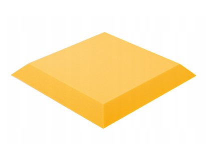 Akustický panel trapéz 50x50cm, hrúbka 5cm, žltý (1)