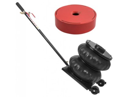 Pneumatický měchový zvedák 8T + nástavec 3cm pro prodloužení zvedáku