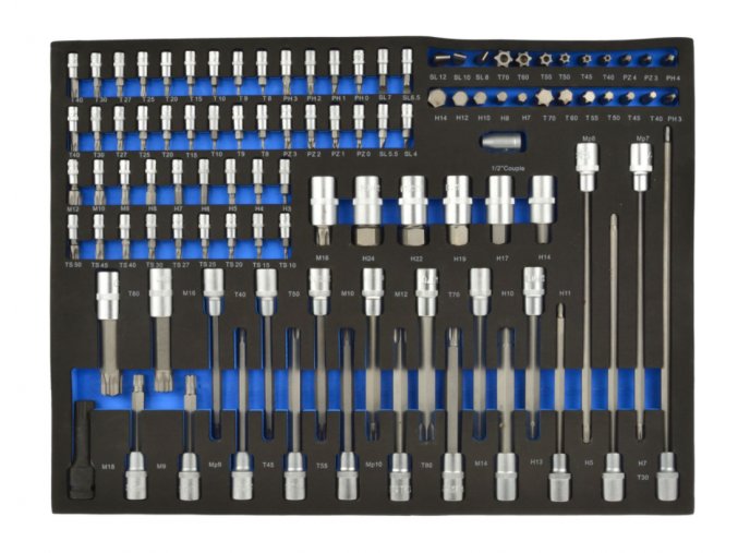 Sada nástrčných kľúčov TORX a bitov 102ks CRV (1)
