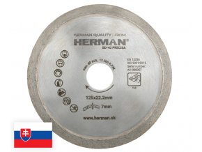 Diamantový kotúč HERMAN BD 40 Precisa 125x22,2mm H=7mm