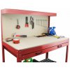 Pracovný stôl ponk do dielne 115x55x140 cm Red HD17726 (2)